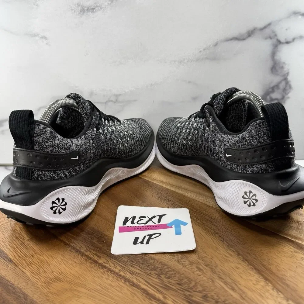 Women Size 7.5-Nike ReactX Infinity Run 4 nby Black White Oreo Shoes DR2670-003